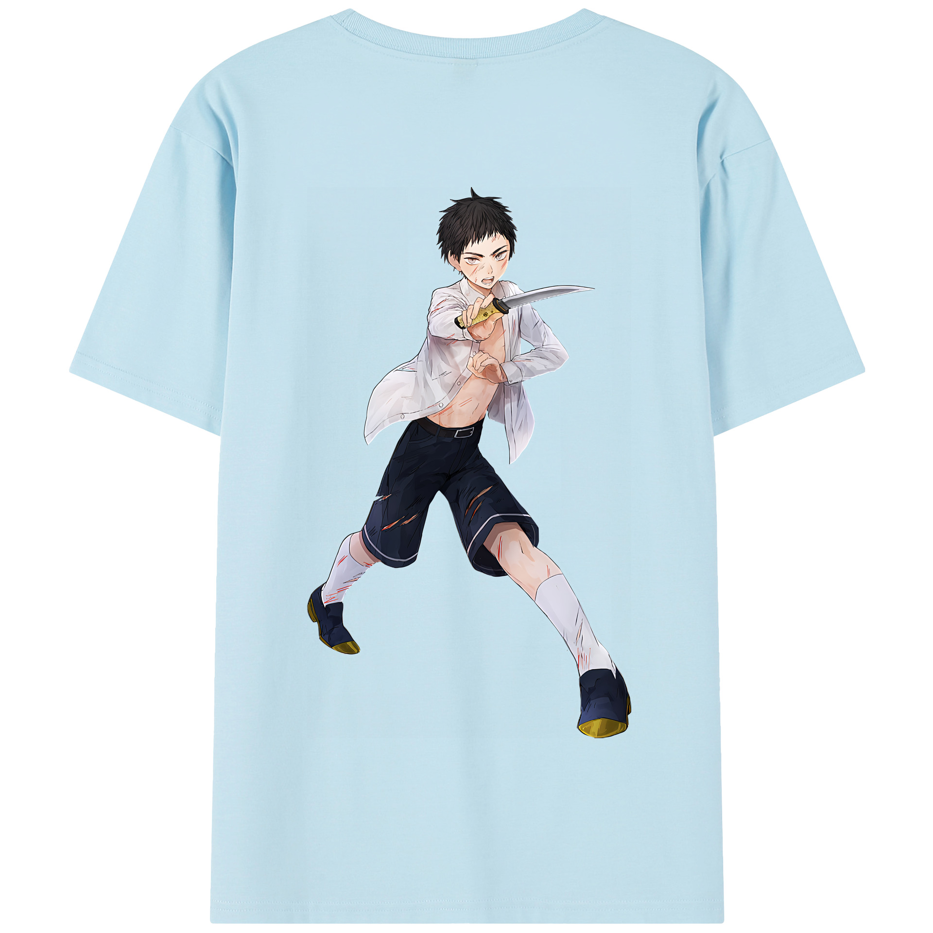 （画像用） 刀剣乱舞 Touken Ranbu 綿100％半袖Tシャツ（背面プリント）